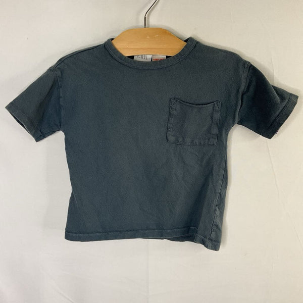 Size 2: Zara Blue Pocket T-Shirt