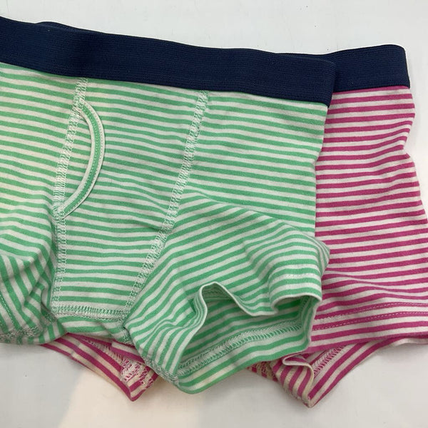 Size 2-3: Primary White/Multi Striped 2pr Boxer Briefs