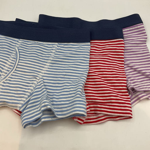 Size 4-5: Primary White/Multi Striped 3pr Boxer Briefs