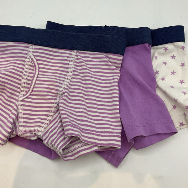 Size 4-5: Primary White/Multi Striped 3pr Boxer Briefs
