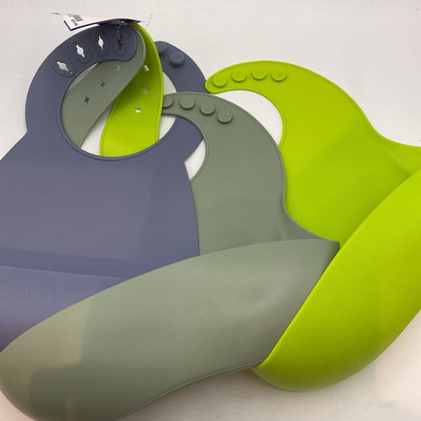 3pc Silicone Bibs