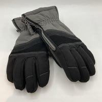 Size Youth L/XL: Black/Gray Snow Gloves