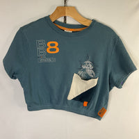 Size 10-12: Disney Blue/Multi BB-8 Crop Top T-Shirt