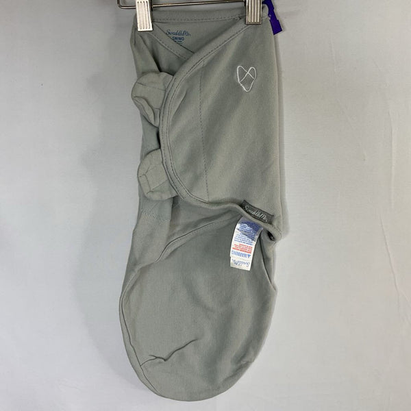Size SM/MD: Swaddle Me Gray Velcro Swaddle