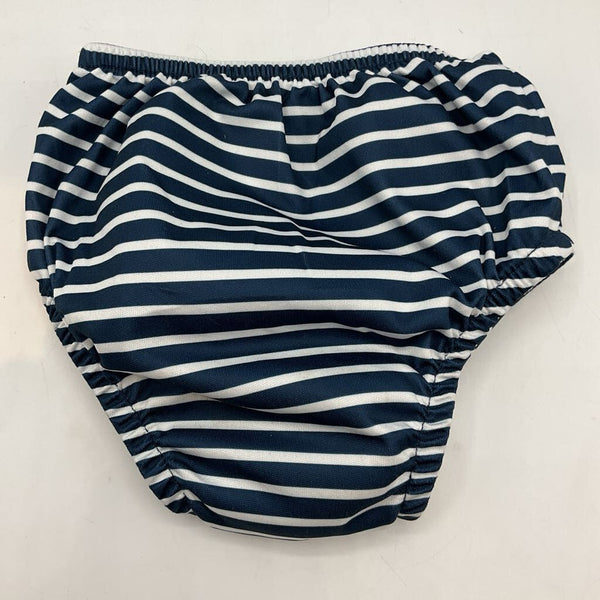 Size 6m: Green Sprouts Blue/White Striped Swim Diaper