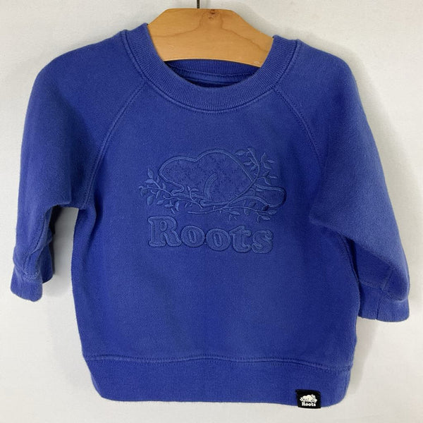 Size 3-6m: ROOTS Blue Logo Sweatshirt
