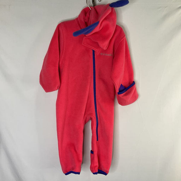 SIze 12-18m: Columbia Pink/Purple Dino Fleece Bunting