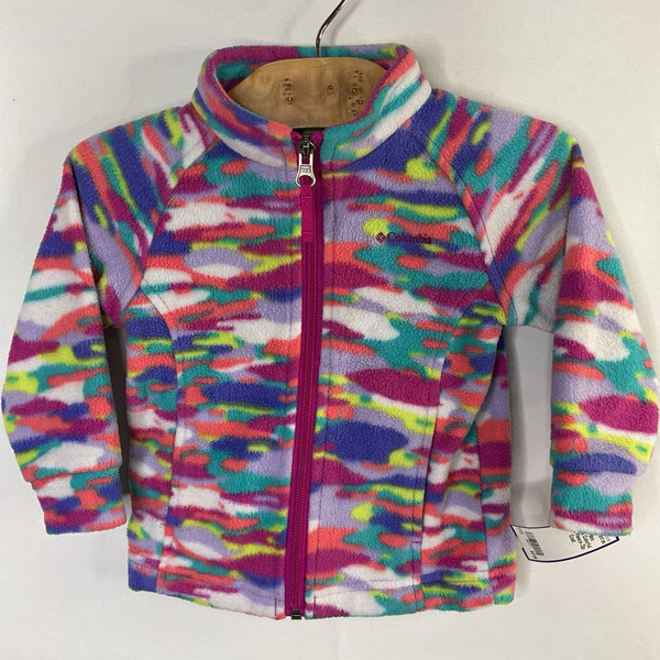 Size 12-18m: Columbia Colorful Camo Fleece Zip Coat