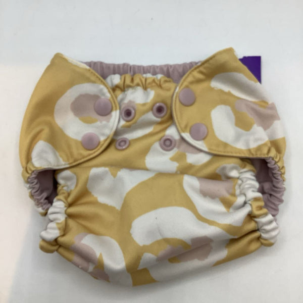Size 1 (7-17lb): Esembly Yellow/White/Purple Diaper Cover