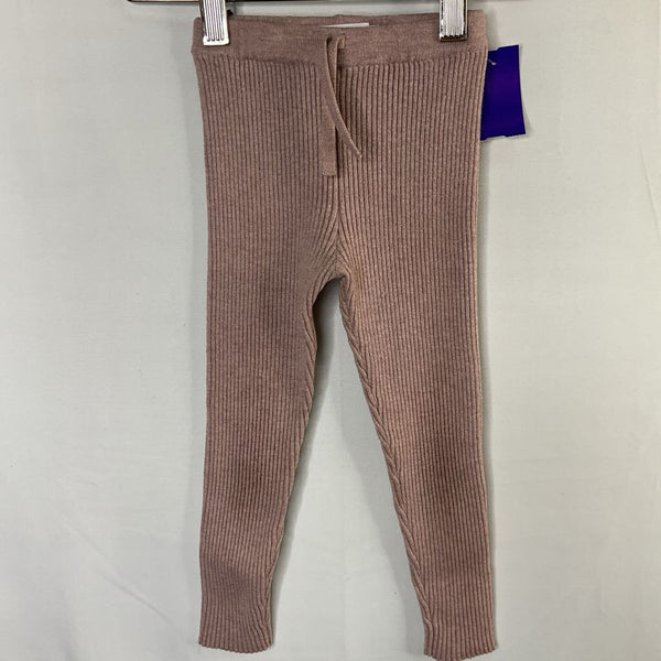 Size 4: Zara Purple Ribbed Leggings