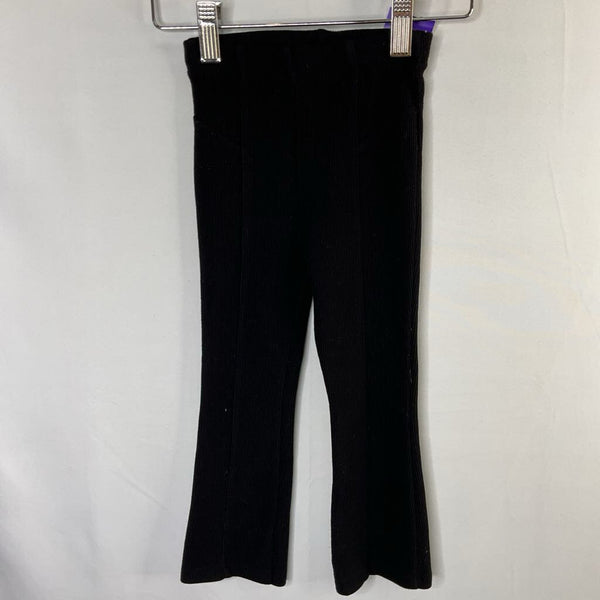 Size 3: Zara Black Ribbed Flare Pants