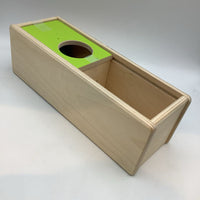 Lovevery Wooden Green Sliding Top Box/Ball