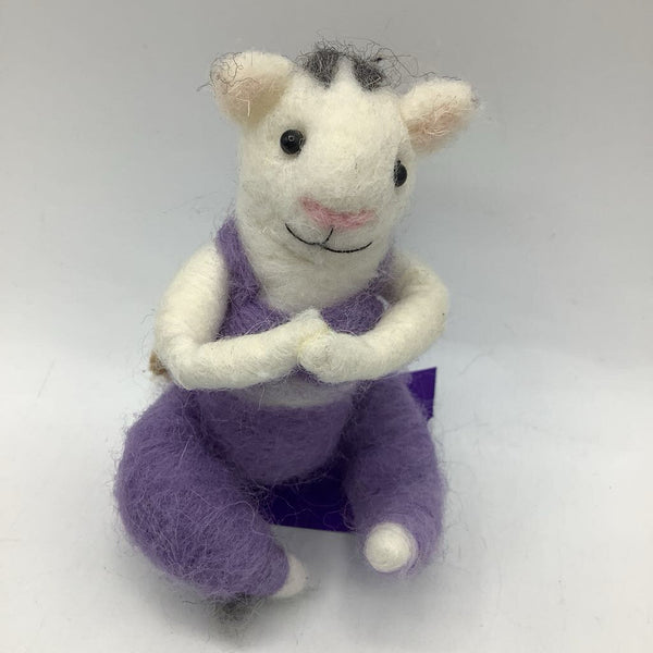Felt Yoga Kitty Ornament