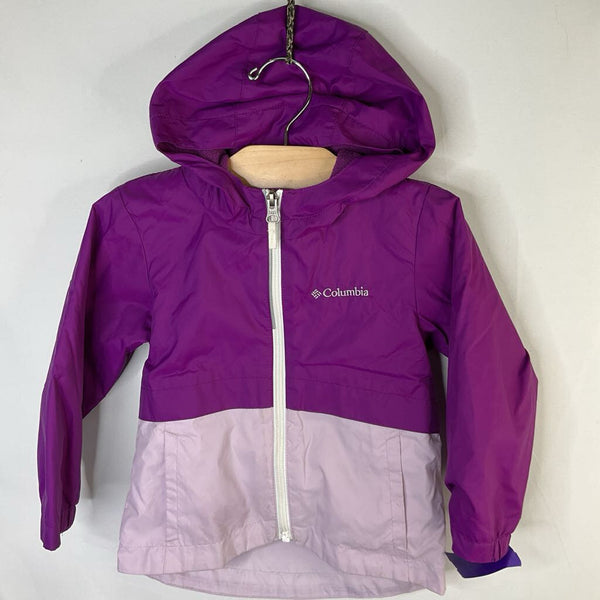 Size 4: Columbia Two Tone Purple Fleece Lined Raincoat
