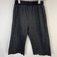 Size 3 (90): Hanna Andersson Black/Silver Sparkle Capris