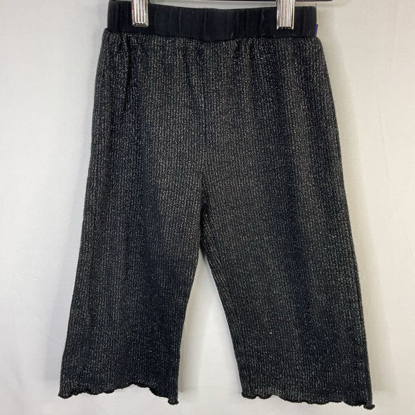 Size 3 (90): Hanna Andersson Black/Silver Sparkle Capris