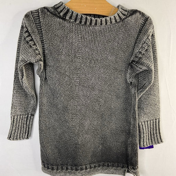 Size 4-6: Mellow People Gray/Black Sweater