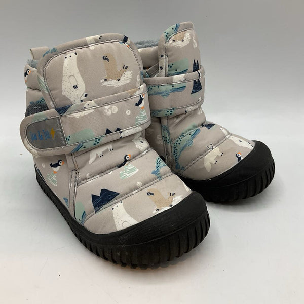 Size 7: Jan & Jul Gray/Multi Arctic Friends Water Resistant Winter Boots