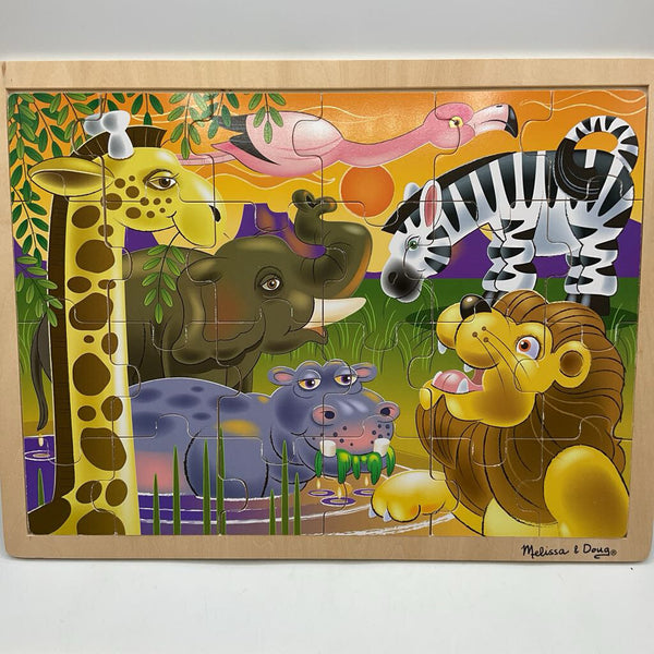 Melissa & Doug 24pc African Plains Wooden Jigsaw Puzzle