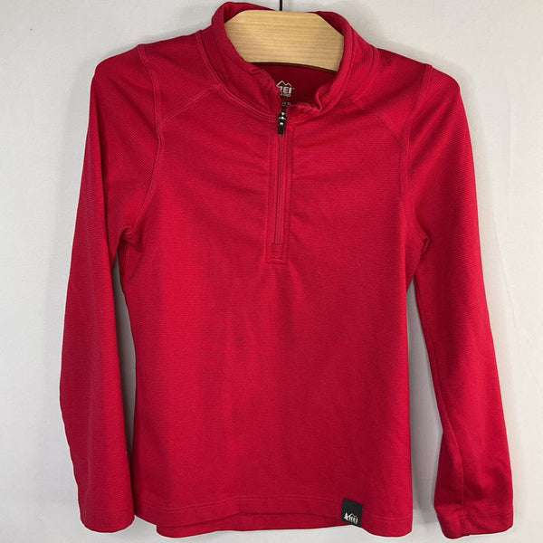Size 4-5: REI Magenta 1/4 Zip Base Layer Shirt