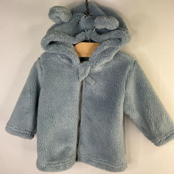 Size 3-6m (60): Hanna Andersson Light Blue Marshmallow Fleece Zip Hoodie