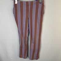 Size 2-3: Maison Tadaboum Purple Striped Ribbed Pants