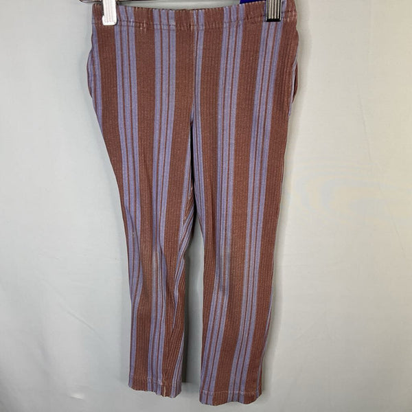 Size 2-3: Maison Tadaboum Purple Striped Ribbed Pants