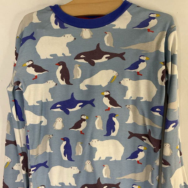 Size 8: Boden Blue/Multi Arctic Animals 2pc PJs