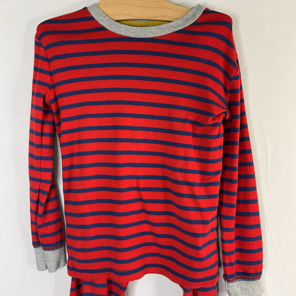 Size 8: Boden Blue/Red Striped 2pc PJs