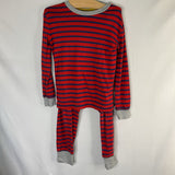 Size 8: Boden Blue/Red Striped 2pc PJs