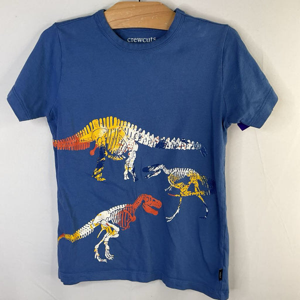 Size 6-7: Crewcuts Blue/Multi Dinos T-Shirt