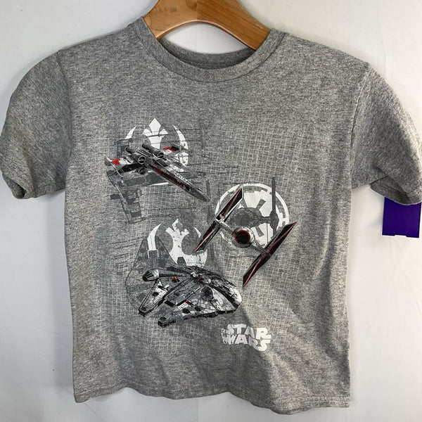 Size 7-8: Star Wars Gray/Multi Ships T-Shirt