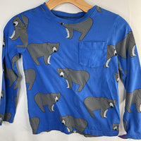 Size 8: Tea Blue/Gray Bears Long Sleeve Shirt