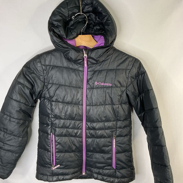 Size 8: Columbia TurboDown Black Down Puffer Coat REDUCED