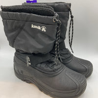 Size 6Y: Kamik Black Velcro/Toggle Snow Boots REDUCED