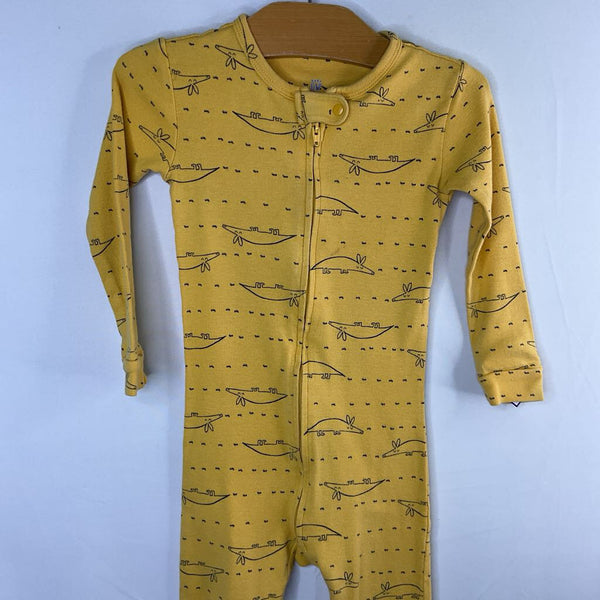 Size 3: GAP Yellow Ant Eater Zip Up 1pc PJs
