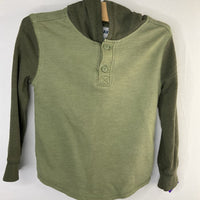 Size 4: Old Navy Green Hooded Long Sleeve Shirt