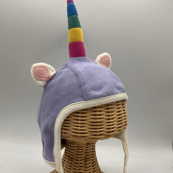 Size NB: Hanna Andersson Purple Unicorn Hat