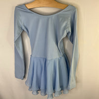 Size 6-7: Blue Long Sleeve Tulle Skirt Leotard