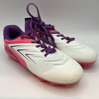Size 1: DSG Speed Viper White/Pink Lace Up Soccer Cleats