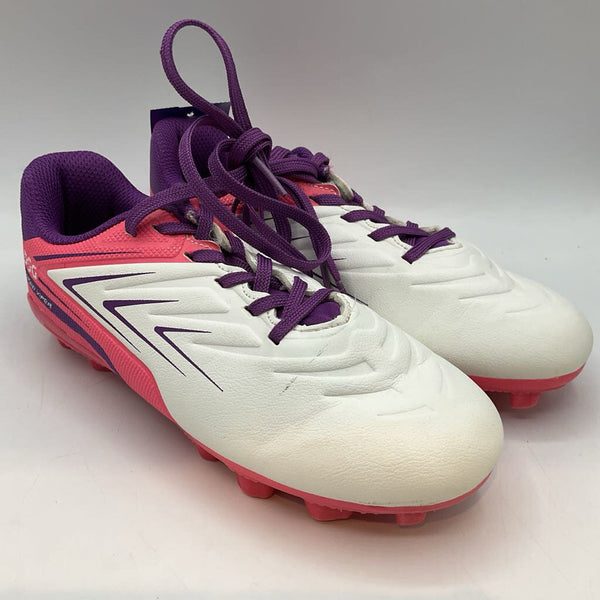 Size 1: DSG Speed Viper White/Pink Lace Up Soccer Cleats