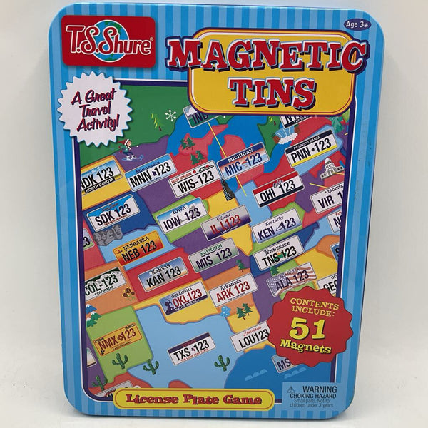 T.S. Shure Magnetic License Plate Game - Great Travel Activity