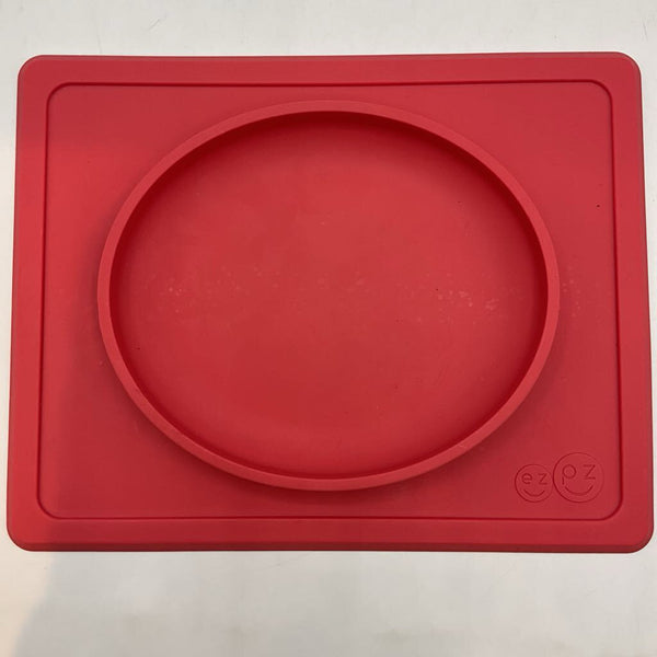 Ezpz Red Mini Feeding Suction Mat