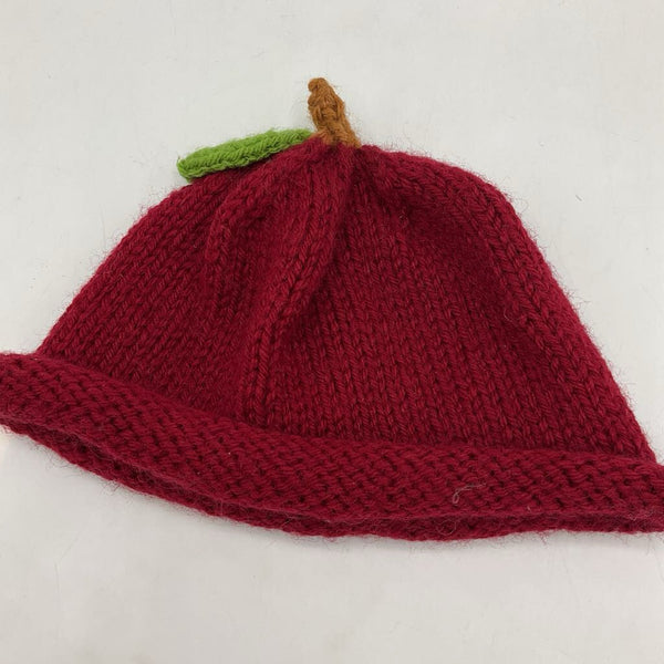 Size 3-6m: Handmade Red Berry Hat