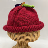 Size 3-6m: Handmade Red Berry Hat