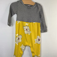 Size 6-9m: Tea Collection Yellow Striped Romper