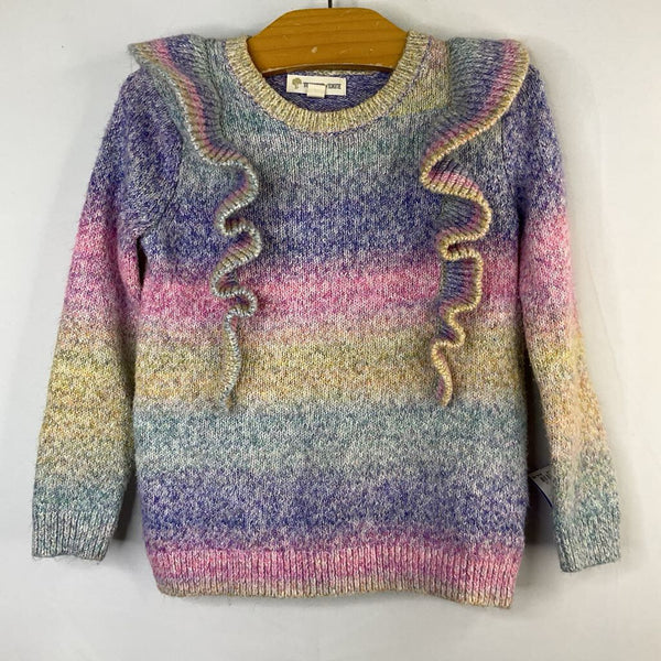 Size 3: Tucker + Tate Rainbow Ruffle Sweater