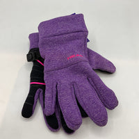Size S: Head Purple Touch Screen Gloves