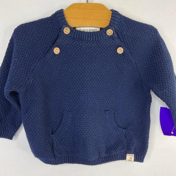 Size 3-6m: Me & Henry Navy Sweater