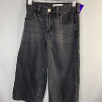 Size 5-6 (short): Abercrombie Kids Black Wide Leg Jeans